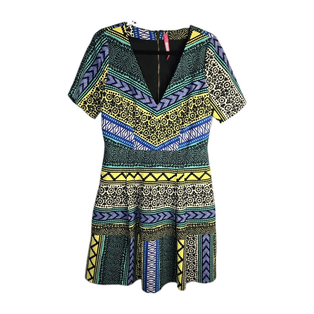 Plenty By Tracy Reese Anthropologie New Moon Dress Colorful Boho Womens 12